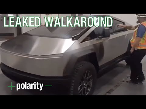 LEAKED VIDEO! Production Cybertruck Walkaround At Tesla Gigafactory Austin