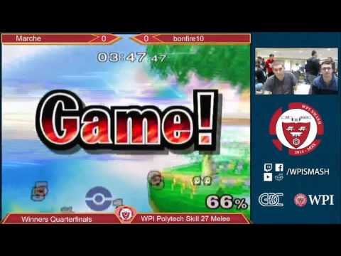 WPI PTS 27 - Marche (Pikachu, Fox) vs bonfire10 (Sheik) - Melee - Winners Quarterfinals