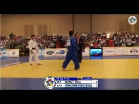 Finale Mondiale Judo Cadetti (-55kg) Elios manzi VS Bauyrzhan Zhauyntayev