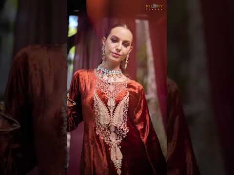 Kilory Trends Velvet Queen Pure Velvet Wholesale Designer Winter Salwar Suit Catalog – product video thumbnail