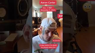 Aaron Carter playing the piano❤ Love you always!  Credit @cinder1987 TT #aaroncarter #ripaaroncarter