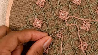 🌸 Simple Floral Embroidery for Beginners | DIY Tutorial