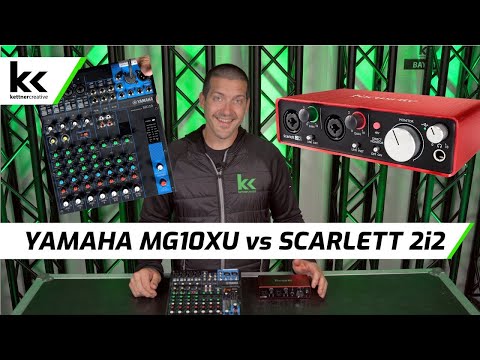 Yamaha MG10XU vs Focusrite Scarlett 2i2