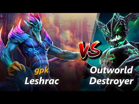 gpk mid Leshrac vs Outworld Destroyer | First 10 minutes