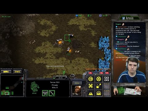 Artosis gets his gas stolen and Exp Denied in tvt - Artosis Starcraft Remastered