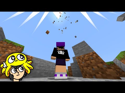 minecraft só que tudo cai do céu