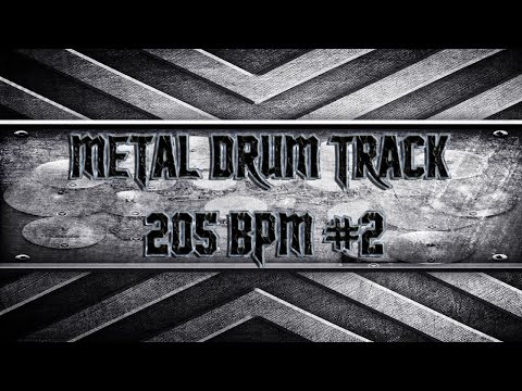 Modern Thrash Metal Drum Track 205 BPM (HQ,HD)