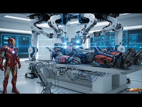 Iron Man Upgrades Optimus Prime at Stark Tower