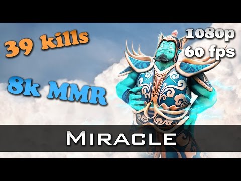 Miracle Storm Spirit 39 kills 8k MMR Dota 2