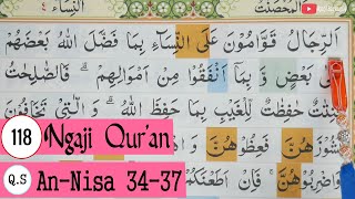Download lagu FOR BEGINNERS LEARN TO READ STUDY SURAT AN-NISA VERSES 34-37 #PART 118 mp3
