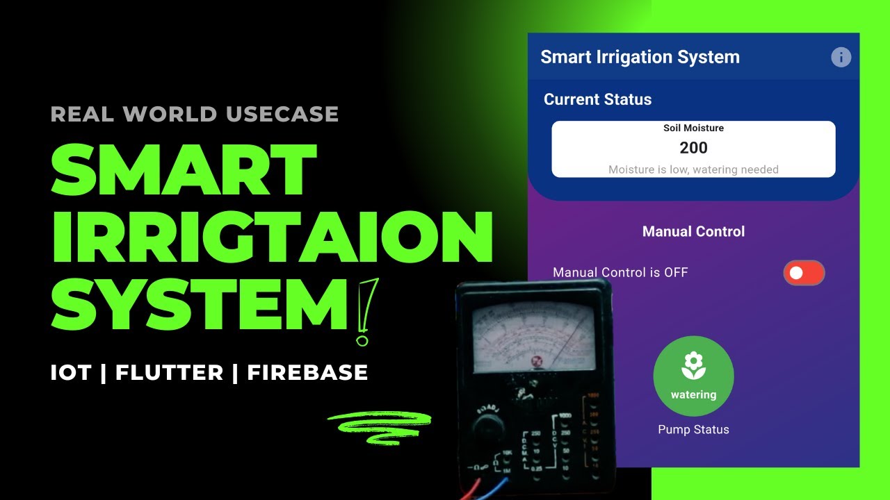 Automatic Irrigation Systems 🌱 | Smart Agriculture Project  | IoT | Flutter | Firebase