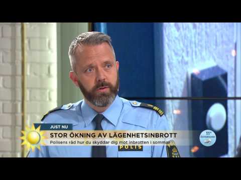 Stor ökning av inbrott – så skyddar du dig - Nyhetsmorgon (TV4)