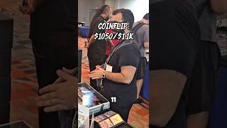 MY FIRST EVER COINFLIP! | #pokemon #vendor #cardshow #pokemoncards
