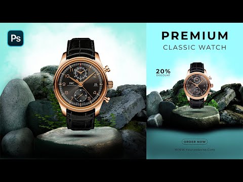 Learn academy banner or Social media ad design in adobe photoshop