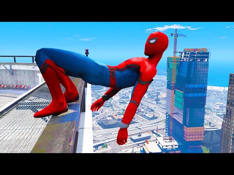 GTA 5: Falling off Highest Buildings #14 - GTA 5 Funny Moments & Fails, Gameplay