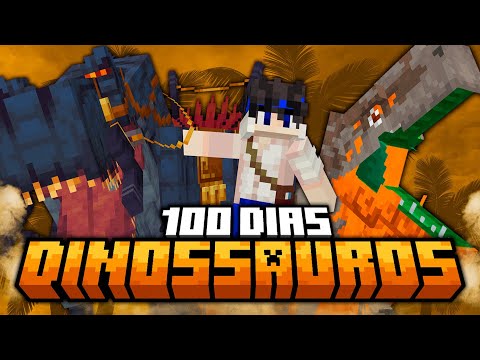 SOBREVIVI 100 DIAS NO MINECRAFT DINOSSAUROS - O FILME