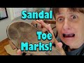 The Filthy Toe Marks Ruined My Sandals There Are Dirty Toe Marks In My Sandals