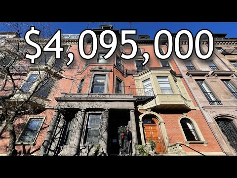 Inside a $4,095,000 Boston Brownstone Built in 1900 with a Private Rooftop Deck with River Views