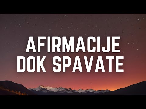 Pozitivne afirmacije dok spavate