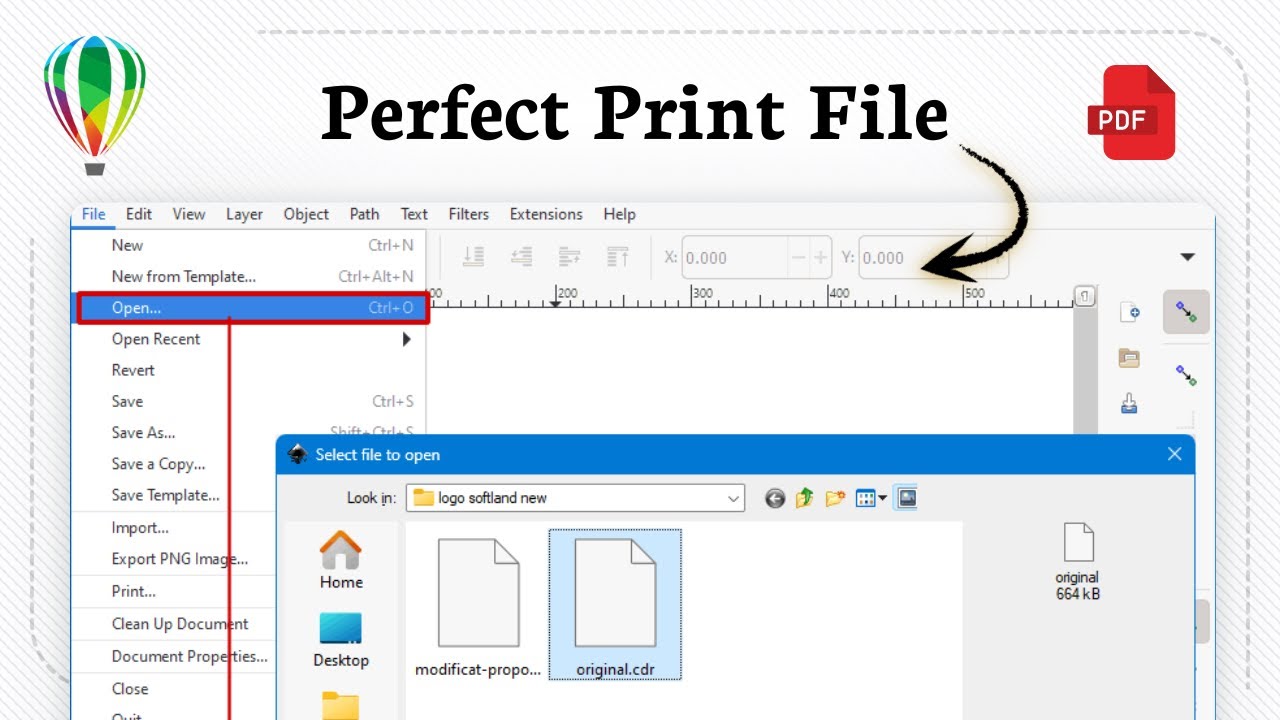 How to convert a CorelDRAW file to a PDF (Print Ready)