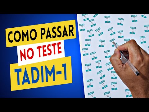 DETRAN PSYCHOTECHNICAL 2025 - HOW TO PASS THE 2025 TADIM ATTENTION TEST