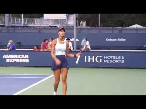 Lizette Cabrera Vs. Olga Danilovic -  US Open Tennis Qualifiers Match