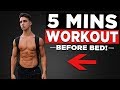 5 MIN BED TIME WORKOUT (NO EQUIPMENT BODYWEIGHT  WORKOUT!)