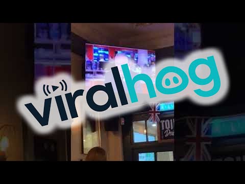 A Pub Watches BBC Announce The Queen's Death || ViralHog