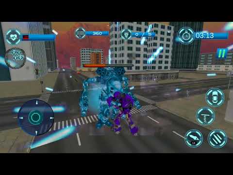 Futuristic Car Flying Robot Transformation War