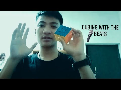 Beatboxing 🎤 while solving the Rubik's cube.