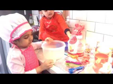 Batool & Baqir Kids baking cupcakes 🧁