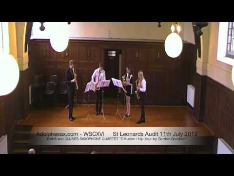 WSCXVI RAHA and CLUNES SAXOPHONE QUARTET   Diffusion   Hip Hop by Gordon Goodwin