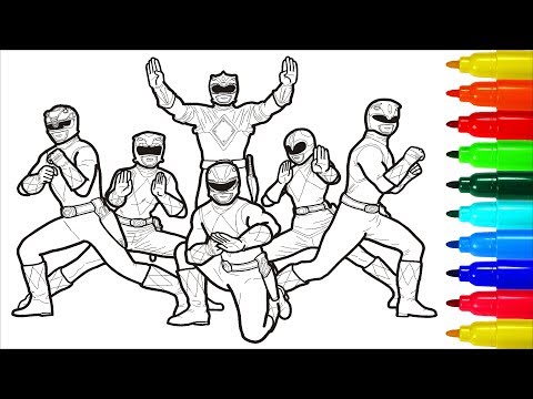 Power Rangers Coloring Sheets