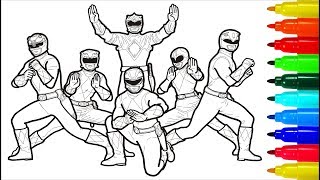 Mighty Morphin Power Rangers Coloring Pages | Colouring Pages for Kids