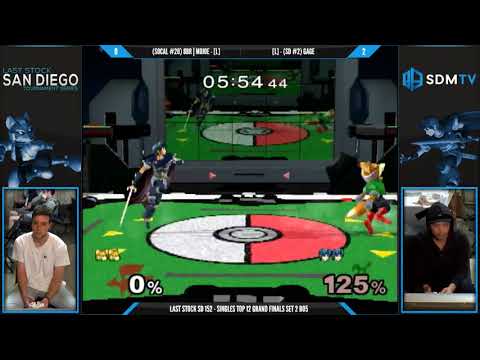 LSSD 152 - 8BR | MoJoe (Fox) vs. Gage (Sheik/Marth) - SSBM Top 12 Grand Finals Set 2 - Smash Melee