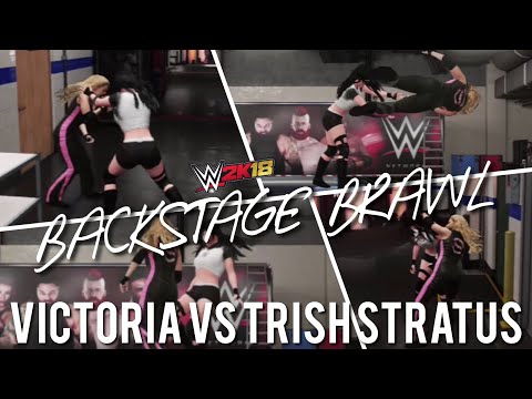 WWE 2K18 | Victoria Vs Trish Stratus [Backstage Brawl]