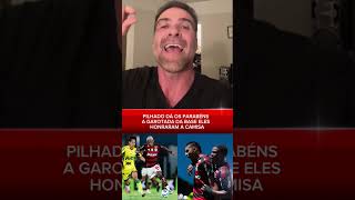 QUE ORGULHO QUE DEU DE VER A GAROTADA DO FLAMENGO 😱 #futebol #brasil #flamengo #football #shorts