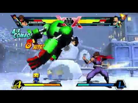 Ultimate Marvel vs Capcom 3 Strider and Ghost Rider Gameplay