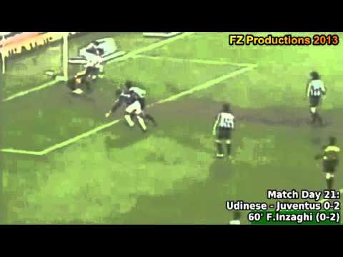 Serie A 2000-2001, day 21 Udinese - Juventus 0-2 (F.Inzaghi goal)