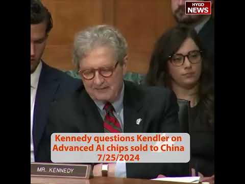 Kennedy on Advanced AI chips sold to China, 70 distributors, entire servers cost $300K apiece