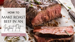 Instant Pot Tri Tip Roast Beef Dinner| Easy Instant Pot Dinner Recipes For Beginners/ MILOVE OF LIFE