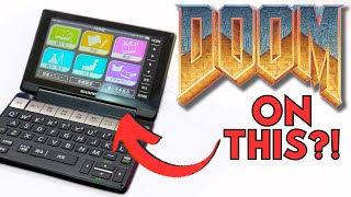 Running Doom on a SHARP BRAIN Pocket Translator