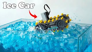 Challenge Lego Tracked Car on Ice Tank | Smart Lego