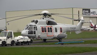 Airbus H225 Helicopter Engine Startup and Takeoff