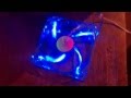 Вентилятор DEEPCOOL 120x120x25 синий, голубая подсветка, реагирует ...