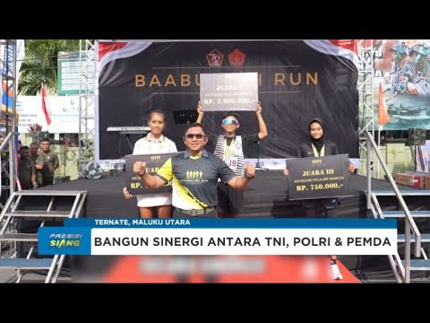 WAKAPOLDA MALUT HADIRI BAABULLAH RUN KOREM 152 HUT TNI KE 79