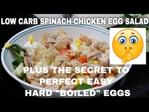Low Carb Spinach Chicken Salad Ninja Foodi + Secret...