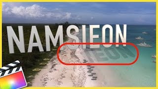 파이널컷 3D 자막 활용법 #3 그림자 만들기