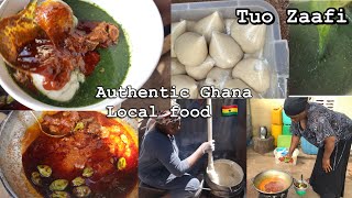 Cooking the Best LOCAL TUO-ZAAFI with AYOYO SOUP & HAUSA STEW from scratch || TZ , Diehuo