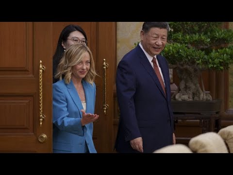 Giorgia Meloni prangert Chinas wirtschaftliche Unterstützung für die russischen K…